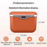 MAIBAOYUAN Custom Text Car Trash Can with Lid,Leakproof Auto Garbage Bin