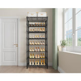 VIPEK S1 Shoe Rack, 8-Tier Metal Durable Shoe Organizer, Heavy Duty Large Capacity Up to 24 Pairs, Adjustable & Detachable Shoe Shelves for Entryway/Bedroom/Closet, Holds Up to 544 lbs, Black