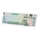 K719 Wireless Gasket Gaming Keyboard w/Hype Screen & Knob, 95 Keys Mechanical Keyboard