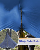 Sunyear Camping Hammock-Hammocks with Net and Rain Fly Tarp - Portable Single&Double Lightweight Nylon Parachute Hammocks with Hammock Tree Straps for Backpacking Hiking Travel Camping Indoor Outdoor