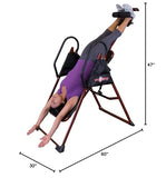 Body-Solid (BFINVER10R) Inversion Table for Back Pain Relief - 300lb Capacity Foldable Decompression Table for Lumbar Stretching, Strength Training Equipment for Professional Inversion Therapy Body-Solid