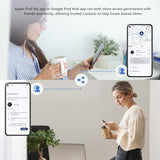 ATUVOS 2026 New Dual System Air Tracker Tag-1 Pack, Compatible with Apple Find My (iOS) & Google Find Hub (Android) [Not for Huawei], Bluetooth Tracker Smart Tag for Keys, Luggage, Backpack, Suitcases