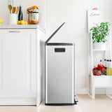 Elevon Kitchen Trash Can with Lid, 2 x 8 Gallon Garbage Can