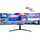 Deco Gear OLED 49 Inch Curved Monitor, 5K2K 5120×1440 Ultrawide Dual QHD