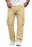 GINGTTO Mens Tactical Pants Stretch Slim Fit Light Khaki Cargo Pants for Men Waterproof Ripstop 28