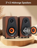USB 2.1 Computer Speakers with Subwoofer, 3.5mm/USB Input Pc Speakers with Subwoofer