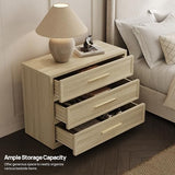 SICOTAS Oversized Nightstands Set of 3 for Bedroom - Storage Bedside Table