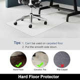 AiBOB Office Chair Mat for Hardwood Floor, 36 X 48 inches, Hard Floor Chair Mats Under Computer Desk, Easy Glide for Rolling Chairs