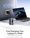Baseus Laptop Docking Station, 11 in 1 Triple 4K Display HDMI/DP, 10Gbps USB A/C Fast Data, PD 100W, Ethernet