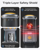Electric Pencil Sharpener for Kids, Hands-Free, Rechargeable, Auto in & Out Spaceship Fully Automatic Pencil