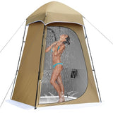 Camping Shower Tent, 7.9 FT Extra Tall Oversize Privacy Tent, Portable Outdoor Bathroom Toilet Tents with Floor, Easy Set Up Privacy Shelter for Dressing, Hiking, Fishing, UPF50+