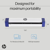 Portable Document Scanner | Compact, Portable, Wireless, 1-Sided Simplex Digital Scanner for Home & Office