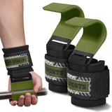 WYOX Weight Lifting Hooks for Men & Women (Pair) – Heavy Duty Wrist Support Straps with Hooks for Deadlifts, Pull Ups, Shrugs