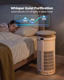 Large Air Purifiers for Home Large Room up to 4200ft², Yaber HEPA Air Purifier for Home Pets, Auto Mode PM2.5 VOC Monitor with Lights