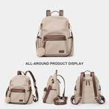 CinvaiKrose Large Capacity Backpack, Water-Resistant, 3-Way Convertible, Anti-Theft Pocket, Work Travel Laptop Bag