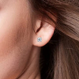 1/5 to 2 Carat TW Natural Real Diamond Solitaire Studs Earrings