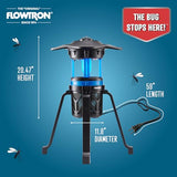 Flowtron Indoor Outdoor Bug Trap Zapper | Electric Insect Killer with UV Light & Fan | 800 Volt Stun Grid & 530 Sq Ft Coverage | Silent Mosquito, Fly, Gnat, Insect Trap for Patio, Yard, Home, Garage