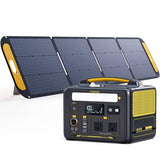 VTOMAN Jump 600X Solar Generator with 200W Solar Panel, 299Wh Portable Power Station with 2x 600W AC Outlets (Surge 1200W) for Outdoor Camping, Vehicle Emergency, Electric Backup