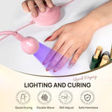 AORAEM UV LED Nail Lamp, Quick Drying UV Light for Gel Nails