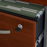 Bush Business Furniture Series C 3 Drawer Rolling File Cabinet in Hansen Cherry