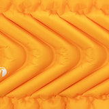 KLYMIT Insulated Static V2 Inflatable Sleeping Pad | Upgraded Comfort | Portable, Ultralight, Easy to Inflate, Foldable Air Bed for Camping, Backpacking & Hiking — Saffron