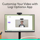 Logitech C920x HD Pro PC Webcam, Full HD 1080p/30fps Video, Clear Audio, HD Light Correction, Works with Microsoft Teams- Black