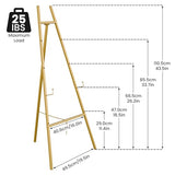 Gold Easel Stand for Sign, Heavy Duty Easel, 4-Tier AdjustableArt Easel for Painting