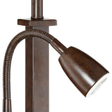Possini Euro Design Deacon 26" High Modern Desk Table Lamp with USB Charging Ports A+C and AC Power Outlet in Base