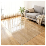 Easy Clean Clear PVC Rolling 60"x190" Chair Mat for Indoor Study Rooms