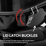 2-Burner Tabletop Propane Gas Grill with Foldable Side Tables, Portable Grill with 17,000 BTUs & 370 Sq. In. Royal Gourmet