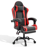 Magshion Video Gaming Chair for Adults, Ergonomic Computer Desk Chair with Linkage Armrests, Height Adjustable Gamer Chair, Red