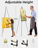 Nicpro Art Folding Easels for Display, 6 Pack 63 Inches Metal Floor