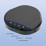 Ynoonvon Conference Speakerphone with 360° Voice Pickup, AI Noise Reduction & Echo Cancellation, USB Plug and Play Desktop Microphone Speaker