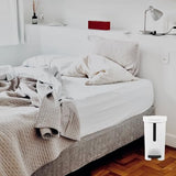 Cabilock Step On Trash Can with Foot Pedal Versatile Waste Basket for Bathroom Kitchen and Car