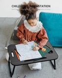 Laptop Bed Desk, Foldable Lap Desk, Portable Lap Table, Laptop Stand with Cup Holder