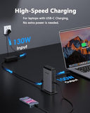 DisplayLink Docking Station 3 Monitors with 130WPD Power Adapter, USB C Laptop Dock for M1/M2/M3/M4/Mac and Windows