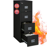 FireKing Patriot Vertical 4 Drawer Fire Rated File Cabinet