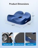 HUANUO Ergonomic Seat Cushion, Memory Foam Cooling Gel Office Chair Cushion for Hip Support