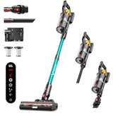 Cordless Vacuum Cleaner, 650W 55KPa 60Mins Vacuum Cleaners for Home, 8-in-1 Stick Vacuum with Charging Dock Station, Powerful Suction, Rechargeable, Versatile for Carpet, Hard Floor, Pet Hair