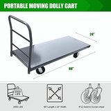 Steel Platform Truck/Smooth Deck Platform Truck Industrial Push Cart 60" L x 24