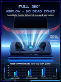 llano V12 Gaming Laptop Cooling Pad, RGB Laptop Cooler, Laptop Cooling Fan Stand with 5.5 Inch Powerful Turbofan