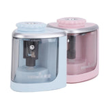 XJPWZER Electric Pencil Sharpener Semi-Automatic for Student Stationery(Black)