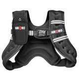 Weighted Vest for Men Women, No-Bounce 6LB 8LB 12LB 16LB 20LB 25LB 30LB Weights Vest with Adjustable Buckles & Reflective Stripes | Weight Vest for Walking Running Hiking Workout