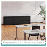Hirsh 30 inch Wide 2 Drawer Lateral 101 File Cabinet in Black
