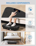 GDCOO Vibration Plate Exercise Machine, Vibrating Plate Platform for Lymphatic Drainage with 200 Adjustable Speeds, Max Weight 450 Lbs