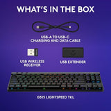 Logitech G515 Lightspeed TKL Low Profile Wireless Gaming Keyboard, LIGHTSYNC RGB