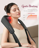 THERAZZAGGE Cordless Neck Massager with Heat [2026 Upgraded] - Neck Shoulder Massager for Pain Relief Deep Tissue, 6D Deep Kneading Shiatsu Back Massage, FSA Eligible HSA Store Eligible