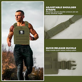 Adjustable Weighted Vest for Men Women – Tactical Vest for Rucking, HIIT & CrossFit, Fits 10x12 Plates, Weights Not Included