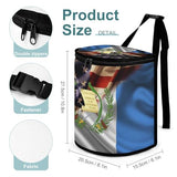 Combined Guatemala And USA Flag Car Trash Can,Car Accessory Interior Garbage Can,Automobile Universal Bin Organizer