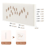 Foldable Soft Paper Screen, Temporary Room Divider for Living Room